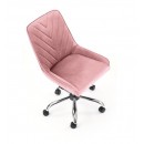 Кресло компьютерное HALMAR RICO розовый/хром